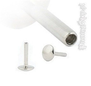 TYTANOWY PRęCIK LABRET - PIN z gwintem wewnętrznym [TINMLB-PIN] grubość 1,2mm