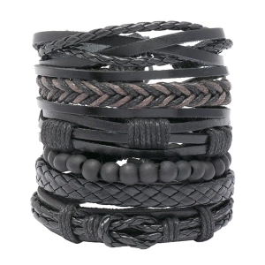 bransoletka BOHO BLACK, zestaw 6 bransoletek bransoletka BOHO BLACK, zestaw 6 bransoletek