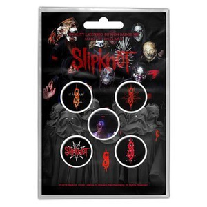 zestaw 5 szt. przypinek  SLIPKNOT - WE ARE NOT YOUR KIND