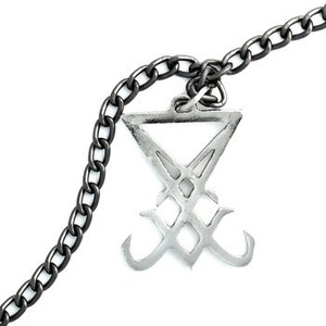 wisior + łańcuch SIGIL OF LUCIFER