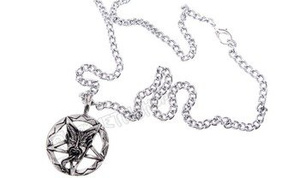 naszyjnik PENTAGRAM + DIABEŁ
