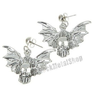 kolczyki BIKER SKULL kolczyki BIKER SKULL