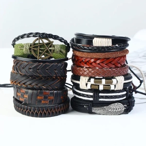 bransoletka BOHO - PENTAGRAM, zestaw 12 bransoletek bransoletka BOHO - PENTAGRAM, zestaw 12 bransoletek