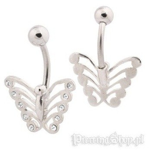 kolczyk do pępka MOTYL [BST676]