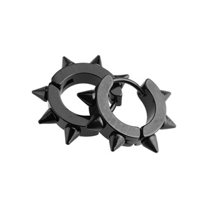 kolczyki BLACK SPIKES