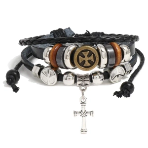 bransoletka BOHO CROSS czarna bransoletka BOHO CROSS czarna
