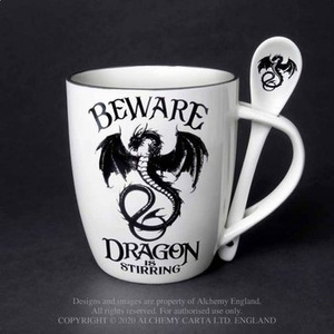 kubek i łyżeczka DRAGON IS STIRRING