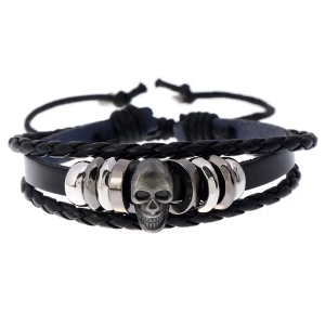 bransoletka BOHO SKULL czarna bransoletka BOHO SKULL czarna