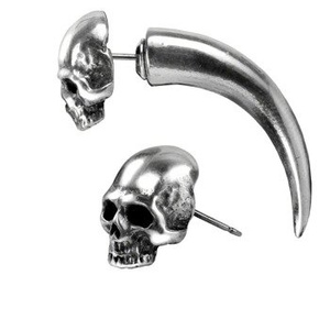 kolczyk TOMB SKULL HORN