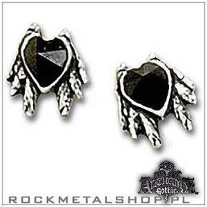 kolczyki BLACK HEART STUDS (PAIR) kolczyki BLACK HEART STUDS (PAIR)