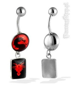 kolczyk do pępka SMOK TRIBAL [CRP19]