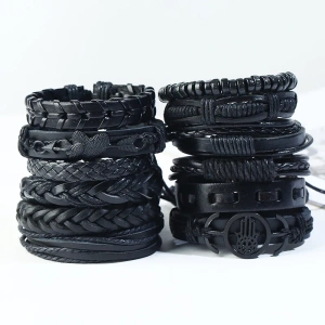 bransoletka BOHO BLACK, zestaw 12 bransoletek bransoletka BOHO BLACK, zestaw 12 bransoletek