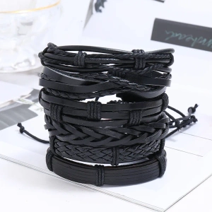 bransoletka BOHO BLACK, zestaw 6 bransoletek bransoletka BOHO BLACK, zestaw 6 bransoletek