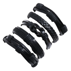 bransoletka BOHO BLACK, zestaw 5 bransoletek bransoletka BOHO BLACK, zestaw 5 bransoletek