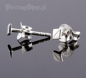 kolczyki do uszu KWADRACIK [STF-362]