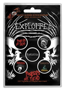 zestaw 5 szt. przypinek THE EXPLOITED
