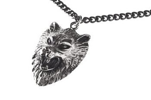 wisior + łańcuch WOLF