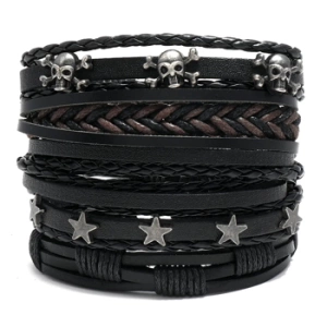 bransoletka BOHO GOTHIC - SKULL, zestaw 5 bransoletek bransoletka BOHO GOTHIC - SKULL, zestaw 5 bransoletek