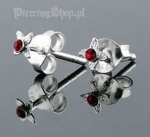 kolczyki do uszu KWIATEK CZER