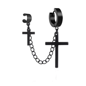 kolczyki - BLACK CROSS, para kolczyki - BLACK CROSS, para