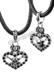 wisior SPARKLING SKULL HEART wisior SPARKLING SKULL HEART