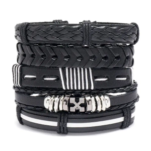 bransoletka BOHO BLACK, zestaw 5 bransoletek bransoletka BOHO BLACK, zestaw 5 bransoletek