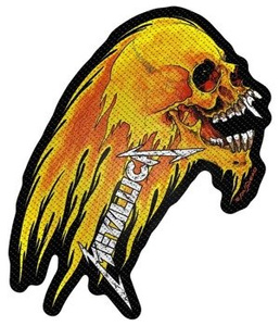naszywka METALLICA - FLAMING SKULL