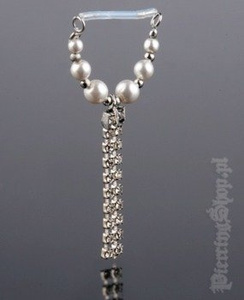 KOLCZYK DO SUTKA PERŁY Z CYRKONIAMI 2 [INP-42]