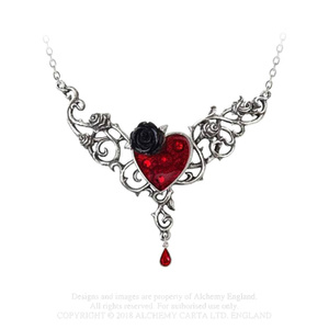 naszyjnik THE BLOOD ROSE HEART