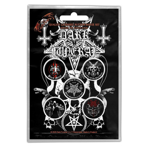 zestaw 5 szt. przypinek DARK FUNERAL - THE BLACK HORDES