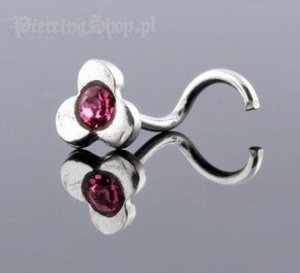 KOLCZYK DO NOSA TRZYKROTKA Z OCZKIEM