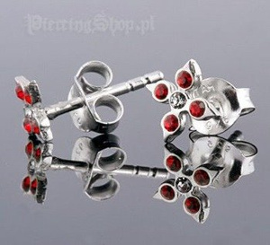 kolczyki do uszu LISTEK CZER kolczyki do uszu LISTEK CZER