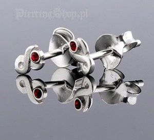 kolczyki do uszu 8 CZER kolczyki do uszu 8 CZER