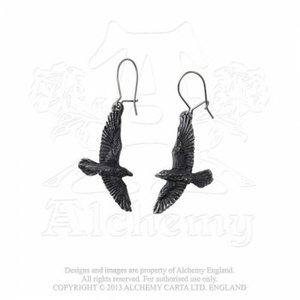 kolczyki BLACK RAVEN (para)