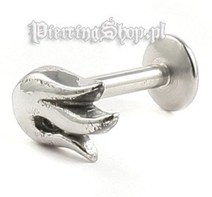 kolczyk do wargi MICRO LABRET FLAME grubość 1,2mm (INMLBP) kolczyk do wargi MICRO LABRET FLAME grubość 1,2mm (INMLBP)