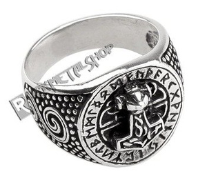 pierścień THORS HAMMER, srebro 925