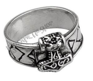 pierścień THORS HAMMER, srebro 925