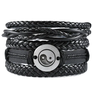 bransoletka BOHO YING YANG, zestaw 5 bransoletek bransoletka BOHO YING YANG, zestaw 5 bransoletek